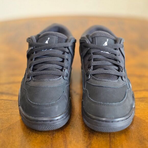 Nike Air Jordan 4 RM "Black Cat" Anthracite GS Youth 7Y FQ7938-004 Nubuck Suede - Picture 3 of 16